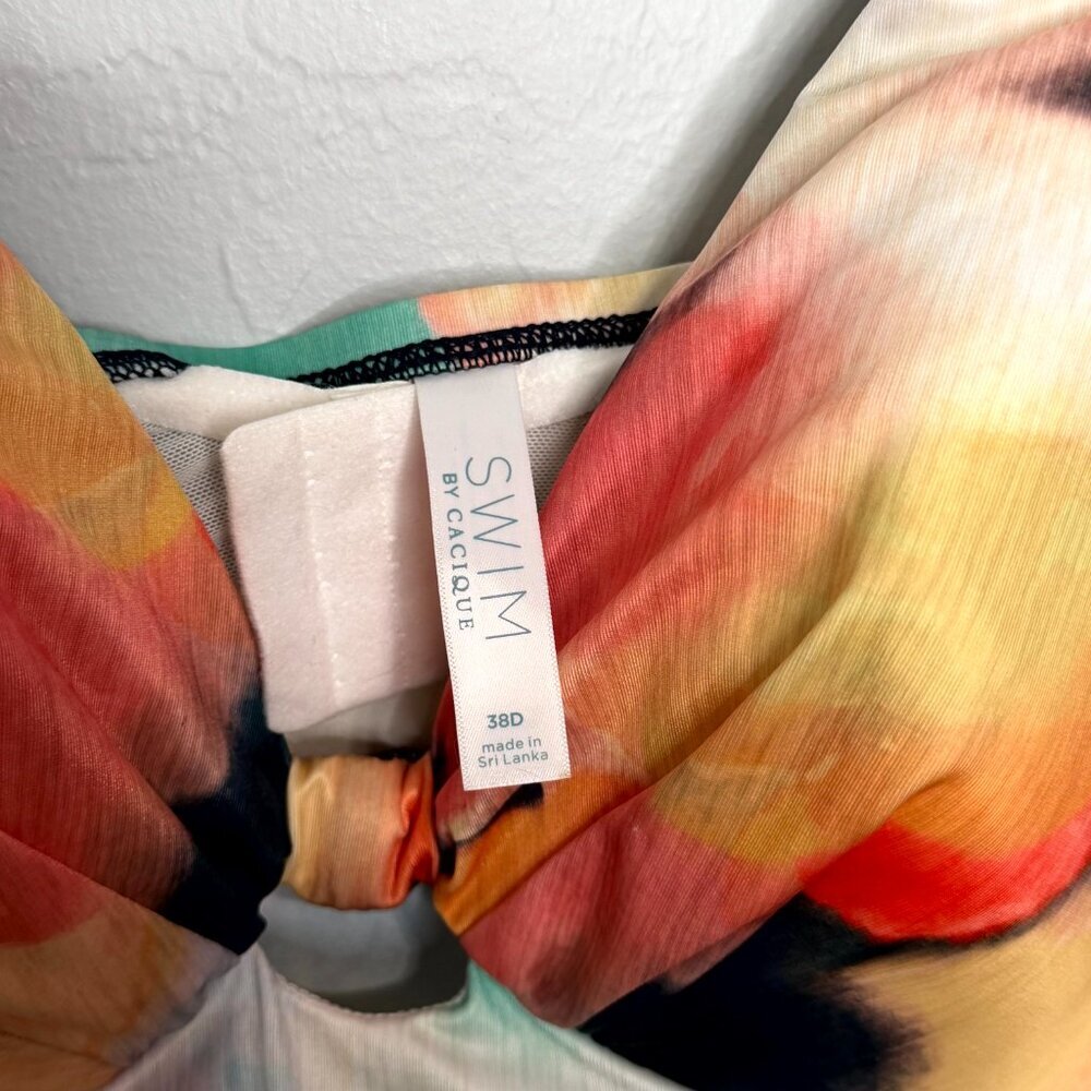 Lane Bryant Swim by Cacique Water Color Tankini NWT 38D - Picture 6 of 7